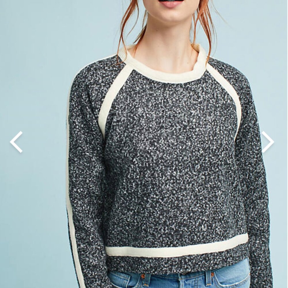 Anthropologie Numph brand gray speckled sweater XS